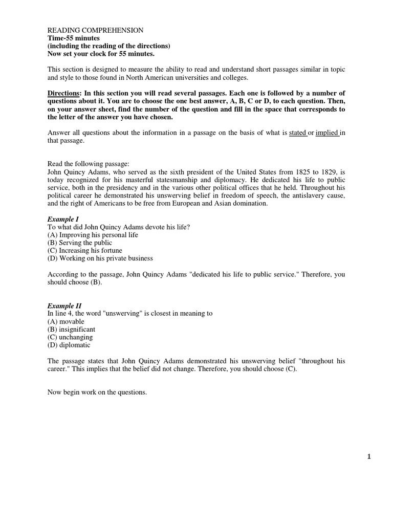 Kunci Jawaban Section 3 Reading Comprehension Time 55 Minutes Cara Golden
