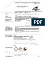Safety Data Sheet: 1. Identification of The Substance/Mixture and The Supplier