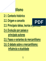 O Mercantilismo: Contexto Histórico e Evolução por Países