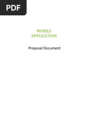 Proposal Mobile App Developement
