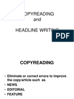 Copyreading and Headline Writing