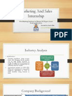 Marketing and Sales Internship - AnishaEkka - IIMTrichy