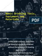 Basic Drafting Tools, Equipment and Materials