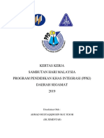 Kertas Kerja Sambutan Hari Malaysia 2019