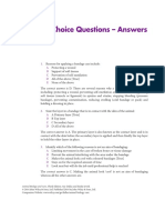 Multiple Choice Questions - Answers: 1. A B C D E
