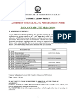 Information Sheet JEE 2019 July3