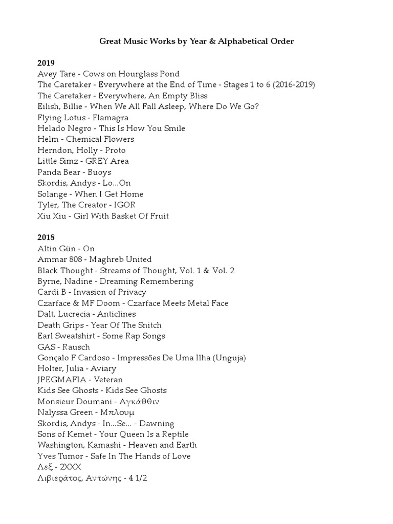 music-list-pdf-musicians-albums
