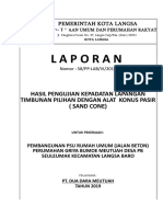 Pengujian Sand Cone Urugan Pilihan