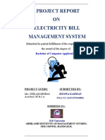 A Project Report ON Electricity Bill Management System