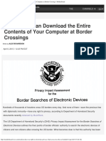 The US Gov Can Download the Entire Contents of Your Computer at Border Crossings