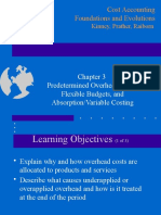 Ch03 Predetermined Overhead Rates, Flexible Budgets, and AbsorptionVariable Cost