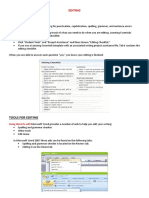 Editing Checklist & Tools