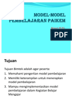 Model Model Pembelajaran