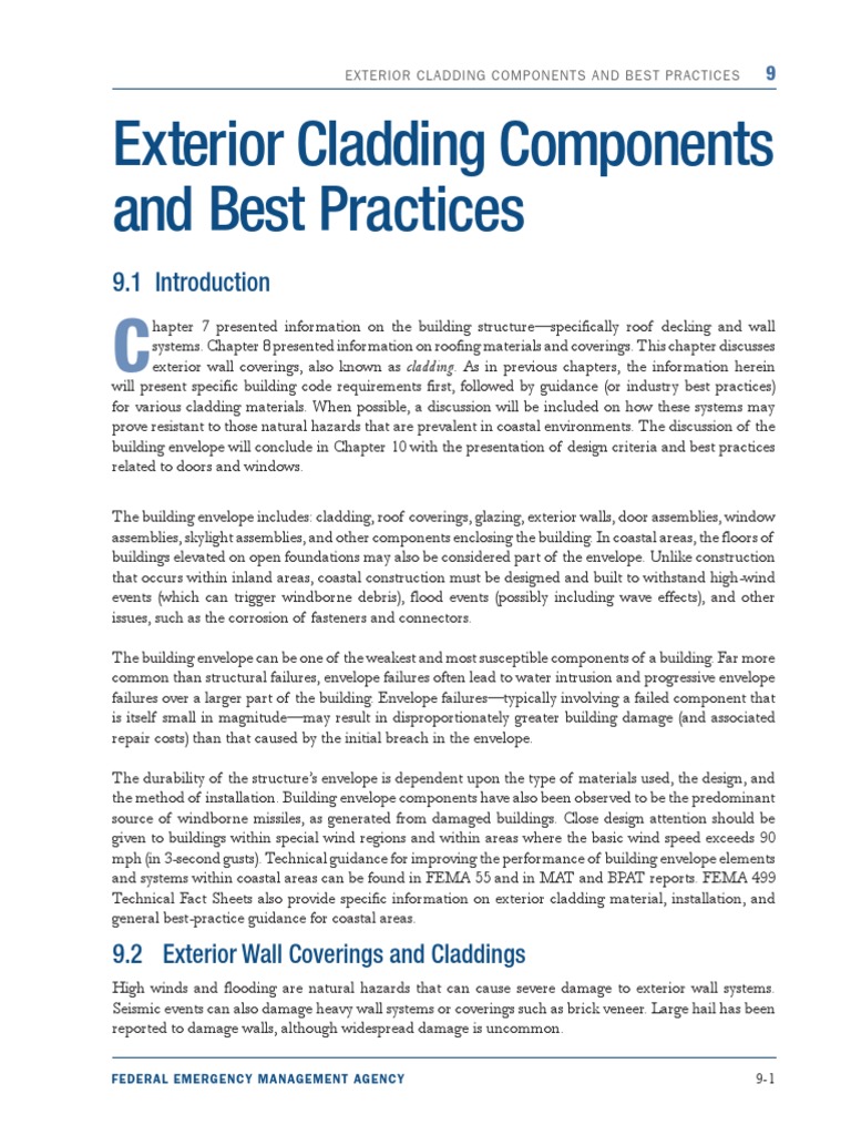 Exterior Cladding Best Practices | PDF | Wall | Masonry