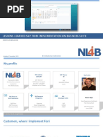 Lessons Learned Fiori