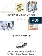 Identifying Kitchen Utensils