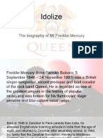 Idolize: The Biography of MR - Freddie Mercury