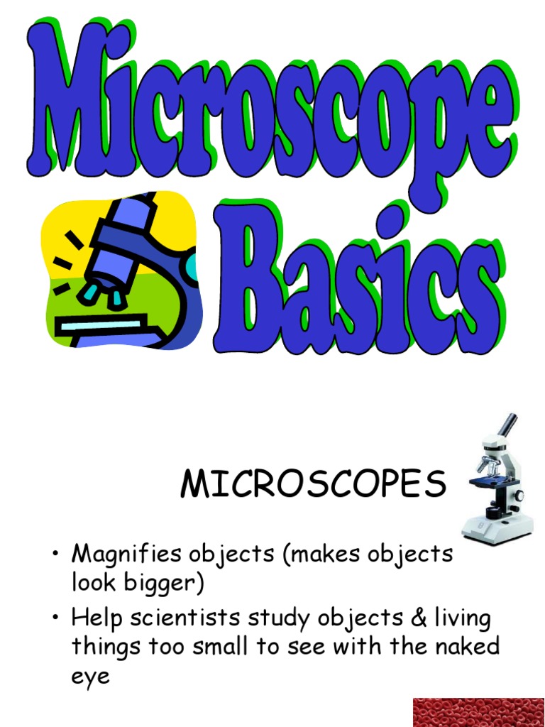 Microscope Basics PDF Lens (Optics) Microscopy