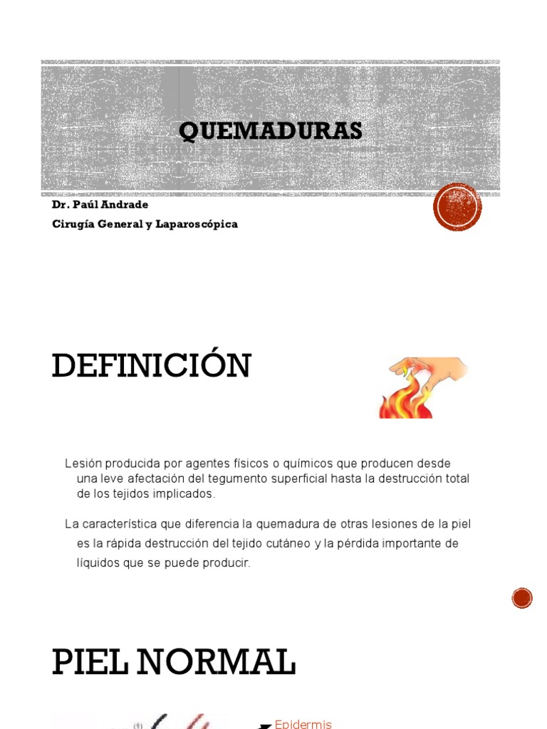 Manejo y Clasificación de Quemaduras | PDF | Quemar | Herida