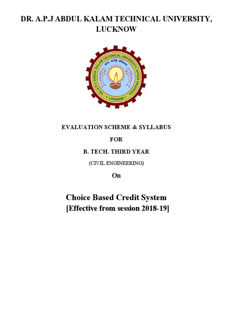 Third Year Civil Engg. 3rd Year Scheme Syllabus 2018-19 PDF | PDF ...