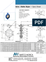 B7 Butterfly Valve - Wafer Style - : Spec Sheet