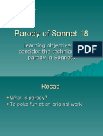 Parody of Sonnet 18