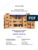 Safety Manual: Engineering College Mechanical Engineering Department