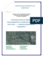 Creacion de Defensa Ribereña y Encauzamiento de Rio