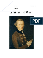 Immanuel Kant: Espela, Jochen Karl C. CA1A2 - 2 Apan, Carl Jhon Paul M