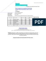 Secondary School Examination (Class X) 2019