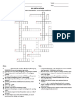 OS Installation Crossword