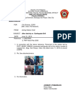 Memorandum: Philippine National Police, Police Regional Office 7