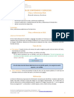 Citas y Referencias. Normas MLA (Contenidos y Ejercitación)