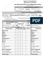 Learner Permanent Record For Elementary School (SF10-ES)