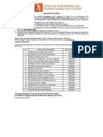 Declaracion Jurada JULIO