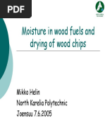 Drying of Woodchips