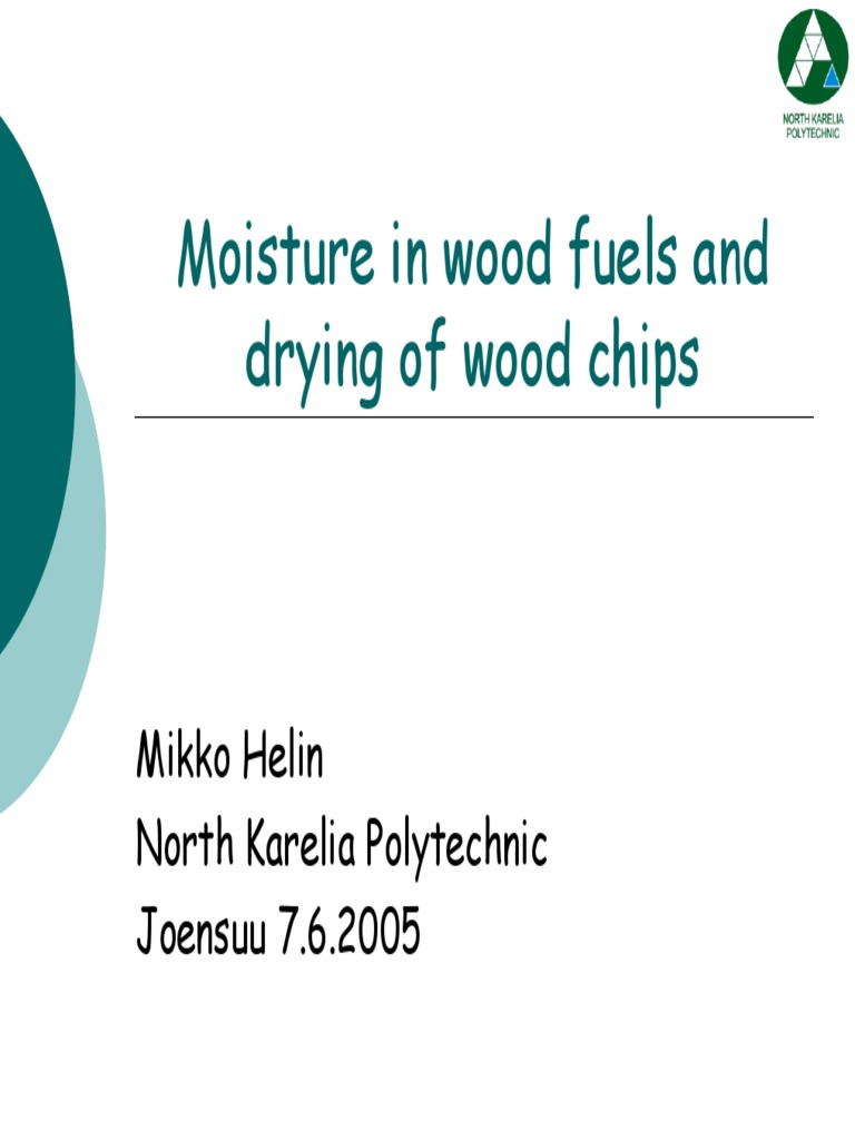 Drying Techniques for Wood Chips | PDF | Clothes Dryer | Fuels