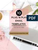 10 Plug N Play Email Templates