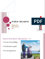 Public Speaking Skills and Techniques