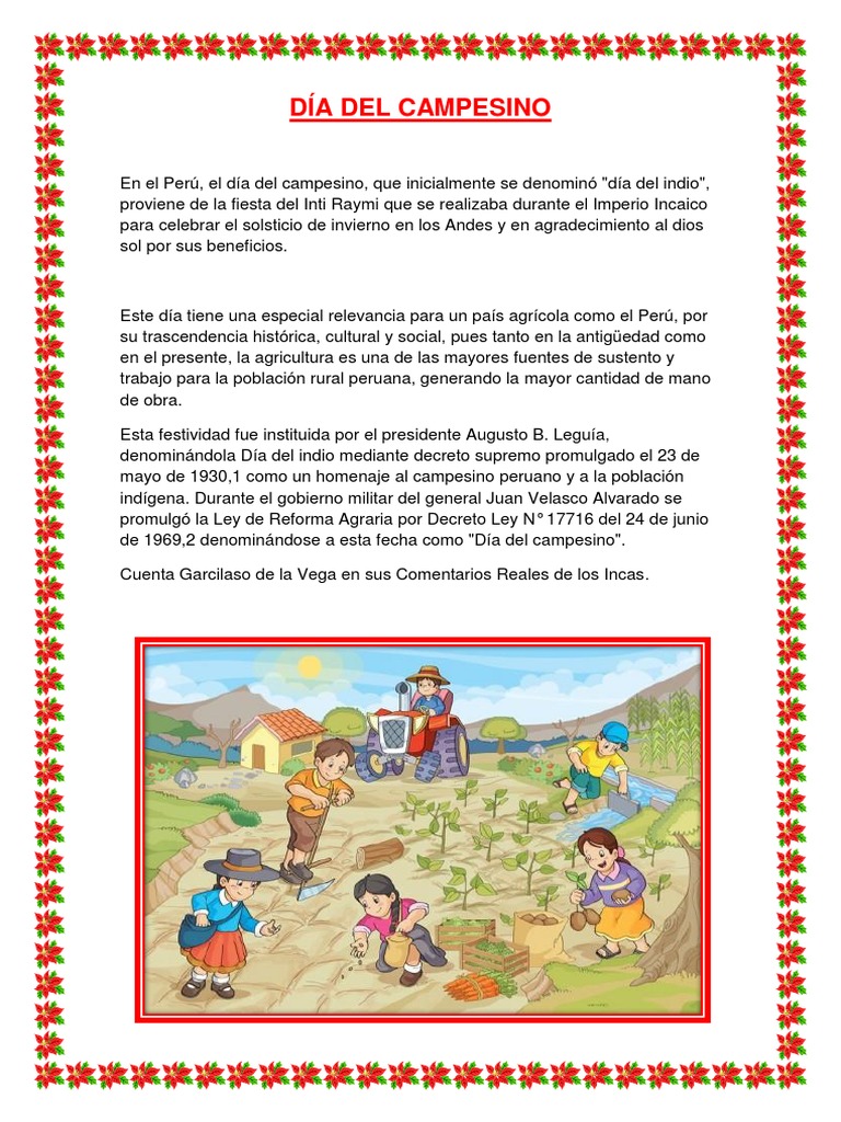 Día Del Campesino | PDF | Imperio Inca | Perú
