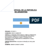 Posición Oficial de La Republica de Argentina