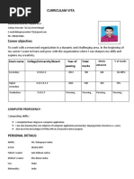 CV Format | PDF | Computing And Information Technology | Business