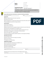 Falls - High Risk Management Plan 2202