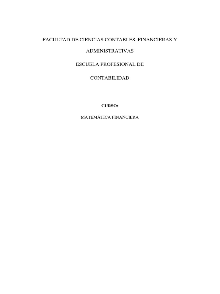 Tarea Colaborativa de Matematica Financiera II | PDF | Interés | Bancario