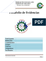 Portafolio de evidencias de mantenimiento industrial