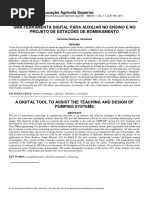Uma Ferramenta Digital para Auxiliar No Ensino e No Projeto de Estações de Bombeamento