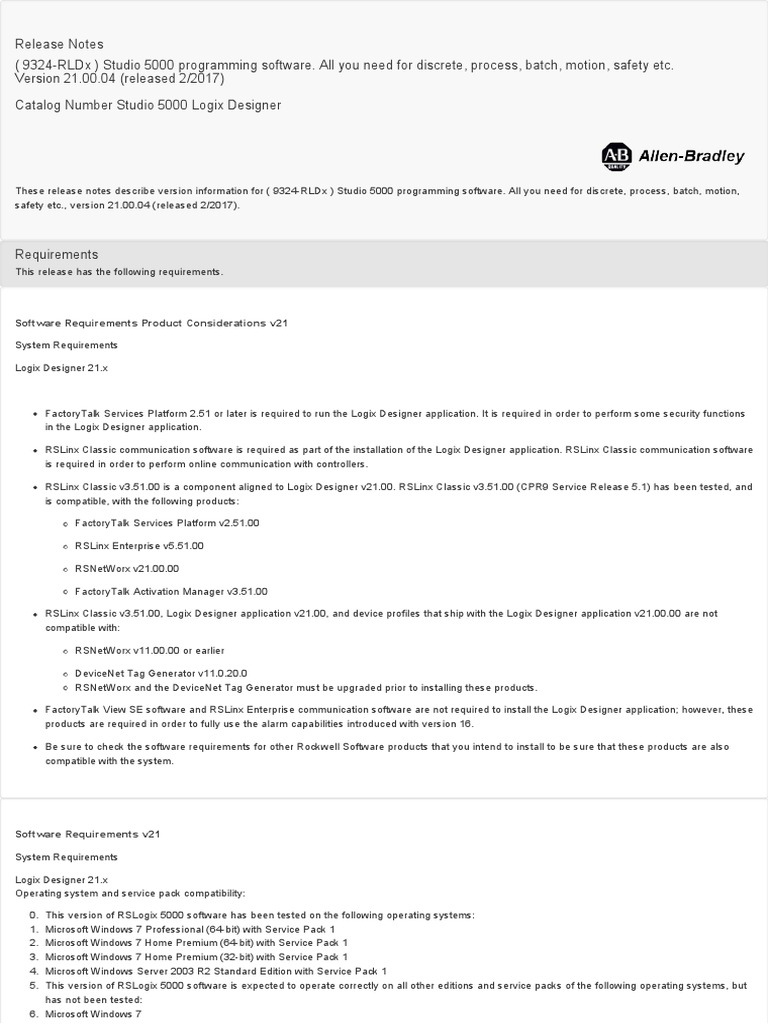 Studio Logix Designer 24.001 Release Notes | PDF | Windows Vista ...