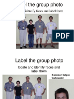 Label The Group Photo: Locate and Identify Faces and Label Them