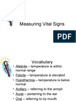 Measuring Vital Signs