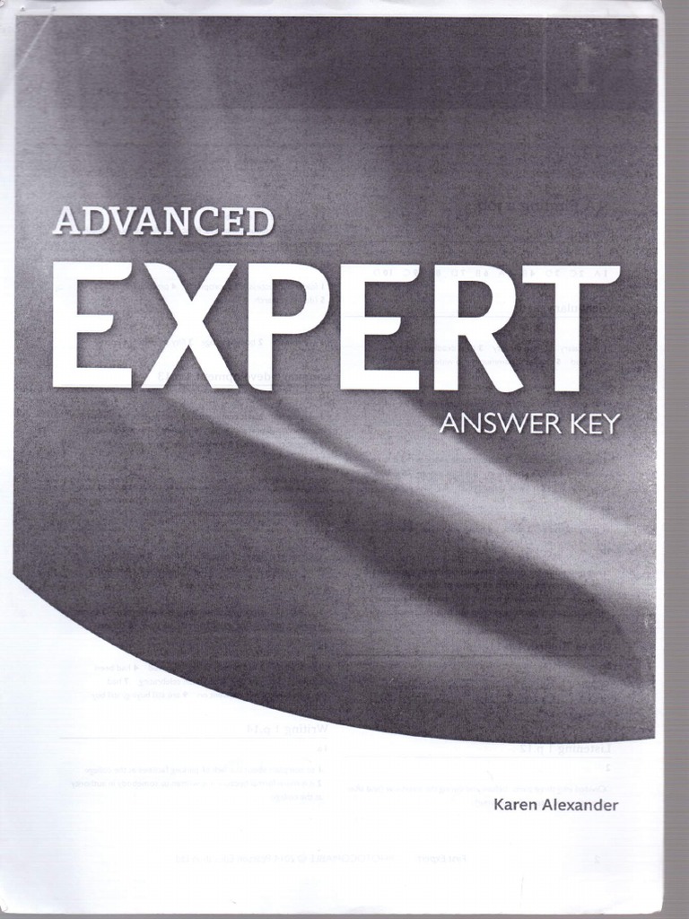 Advanced Expert - Answer Key SCAN | PDF